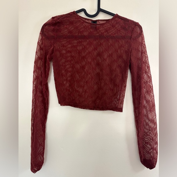 Meshki monogram mesh crop top - Picture 3 of 4